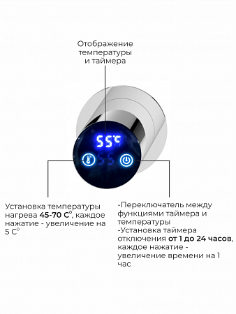 Аккорд П5 500х800 электро Полотенцесушитель TERMINUS Нержавеющая сталь Горно-Алтайск - фото 4