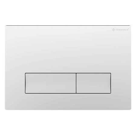 Клавиша смыва для инсталляции Terminus Classic кнопка прямоугольник цвет белый Горно-Алтайск - фото 1